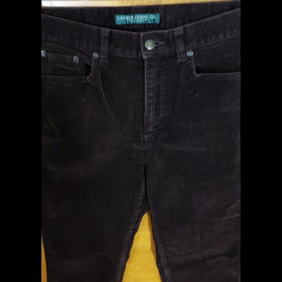 Ralph Lauren Petite SUPER SOFT Brown Courdoroys - Picture 2 of 7
